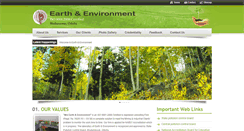 Desktop Screenshot of earthandenvironment.org