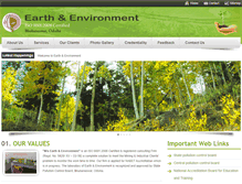 Tablet Screenshot of earthandenvironment.org